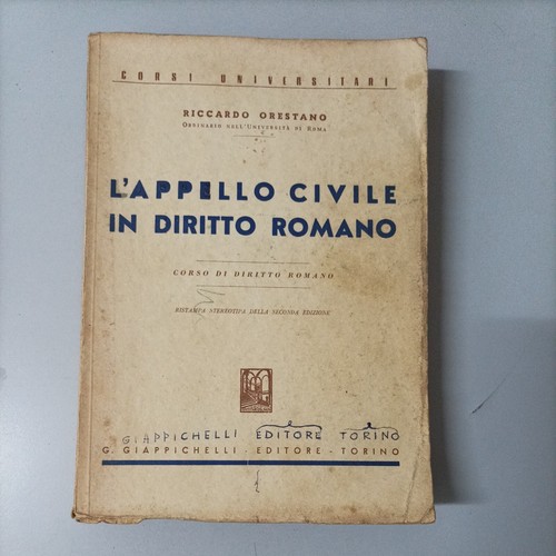 Riccardo orestano appello - riccardo, orestano.l'appello