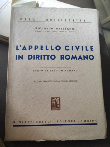 Orestano appello civile in - 'appello,