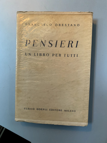 Orestano pensieri un libro - pensieri, (un