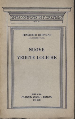 Nuove vedute logiche - ,