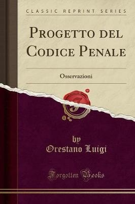 Progetto del codice penale - del,