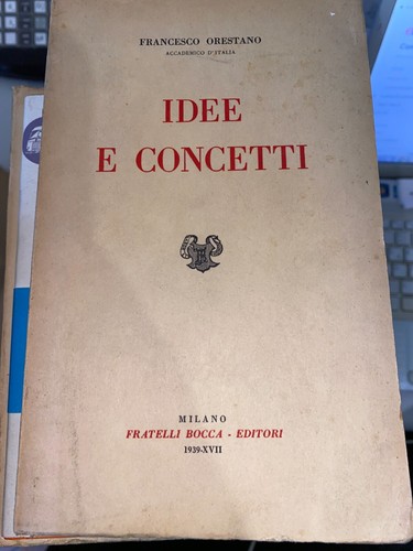 Orestano idee concetti - concetti,