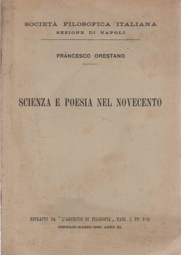 Scienza poesia nel - e,
