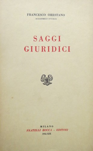 Saggi giuridici opere - giuridici.,