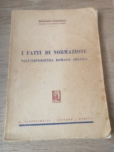 Orestano fatti normazione - i,